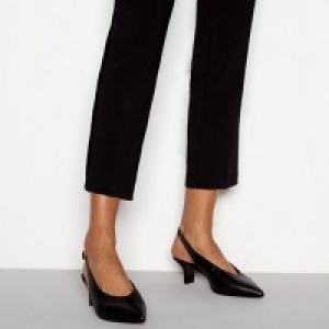 J by Jasper Conran - Black leather Jamp slingbacks sandals
