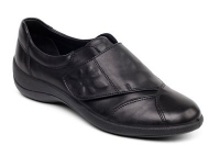 Debenhams  Padders - Black Rose leather shoe