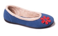 Debenhams  Padders - Blue Happy wide fit slippers