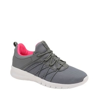 Debenhams  Lonsdale - Grey and Pink Epic Ladies Lace Up Trainers