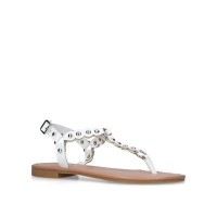 Debenhams  Carvela - White Alba flat sandals