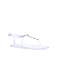 Debenhams  Carvela - White Brisk flat sandals