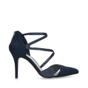 Carvela - Navy Luna Embellished Stiletto Heel Court Shoes
