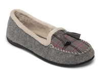 Debenhams  Padders - Grey Tassel wide fit moccasin slippers