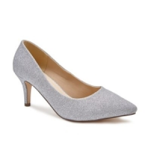 Pink by Paradox London - Silver Glitter Lavine high heel w