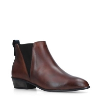 Debenhams  Carvela Comfort - Tan Tony Leather Block Heel Ankle Boots