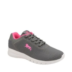 Lonsdale - Grey and Pink Tydro Ladies Lace Up Trainers