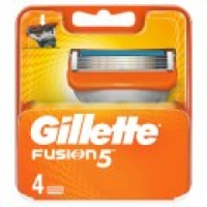 Offer Waitrose Gillette Fusion Manual Razor Blades 4 count
