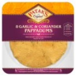 The Original 8 Garlic & Coriander Pappadums £1.66