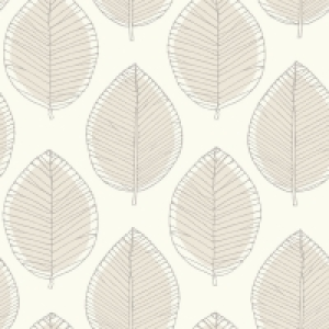 Arthouse Sketched Leaf Neutral Wallpaper £8.00