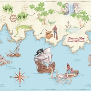 Arthouse Decorative Frieze Pirate Kids Wallpaper £8.80