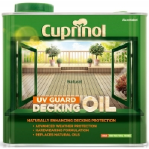 Cuprinol UV Guard Natural Decking Oil 2.5L £18.00