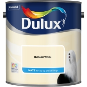 Dulux Matt Emulsion Paint Daffodil White 2.5L £13.00