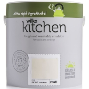 Wilko Kitchen Cornish Ice Cream Matt Emulsion Paint 2.5L £12.00