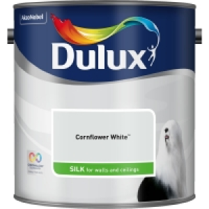 Dulux Cornflower White Silk Emulsion Paint 2.5L £13.00