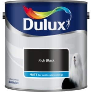 Dulux Rich Black Matt Emulsion Paint 2.5L £13.00