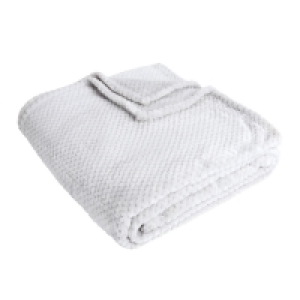 Wilko Silver Waffle Throw 200 x 240cm £10.00