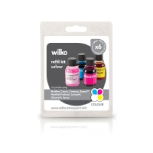 Wilko Ink Cartridge Refill Kit Colour 4 pack £2.50