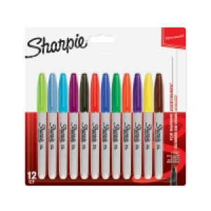 Sharpie Fine Markers Assorted Colours 12 pack £6.00