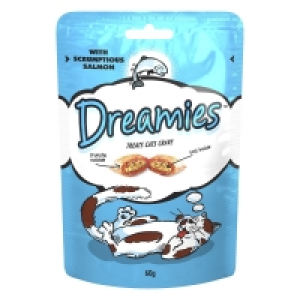 Dreamies Salmon Cat Treats 60g £1.00