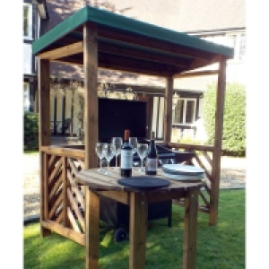 Dorchester Garden BBQ Shelter Green Roof Cover Scandinavian  £279.95