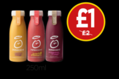 Budgens  Innocent Magnificent Mango Smoothie, Seriously Strawberry, P