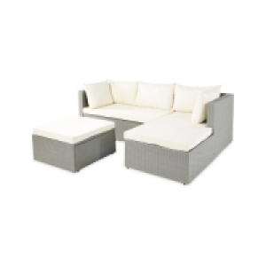 Grey Rattan Effect Corner Sofa £199.99