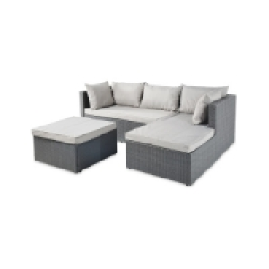 Anthracite Rattan Effect Corner Sofa £199.99
