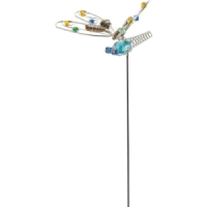 Colourful Dragonfly Garden Stake
