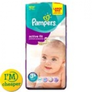 Pampers Active Fit Size 3+ Midi+ 5-10K £9.00