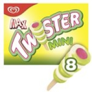 Twister Mini Pineapple, Lemon-Lime and Strawberry Ice Cream  £2.00