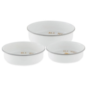 Aldi  3 Pack Small Round Pie Design Dish