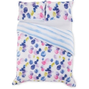 Aldi  Double Inky Petals Printed Duvet