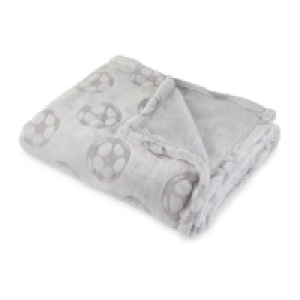 Childrens Embossed Football Throw