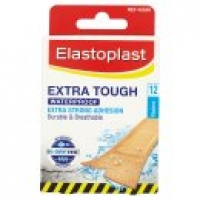Asda Elastoplast Extra Tough Waterproof Fabric Plasters 12 pack