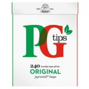 PG TIPS 240 PYRAMID TEA BAGS £3.69