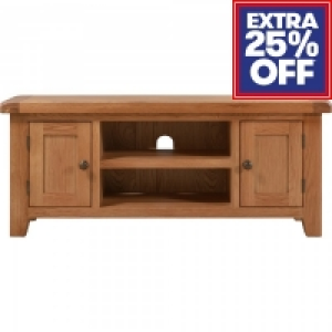 Chatsworth Oak TV Unit Lowline Small 1.2m £134.10