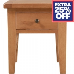 Chatsworth Oak Side Table with Drawer £89.99