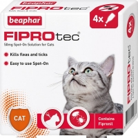 JTF  FIPROtec Flea Spot On Cat 4 pipettes