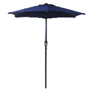 Charles Bentley 2m Market Crank Parasol - Blue £44.99