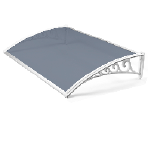 Greenhurst Tinted Door Canopy Cover - White £39.99