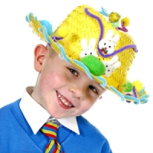 HomeBargains  Make Your Own Easter Bonnet: Yellow