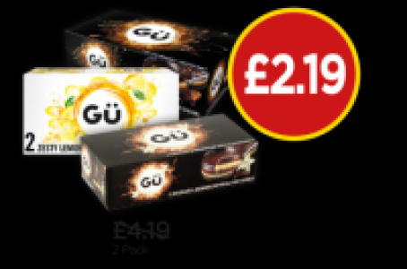 Gu Guzillionaires, Chocolate & Vanilla Cheesecake, Lemon Che £4.19