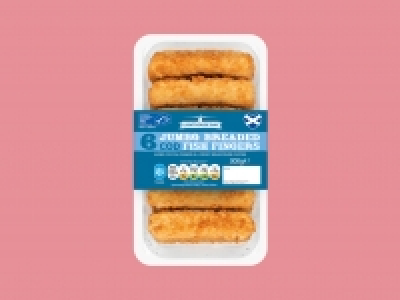 Lighthouse Bay 6 Jumbo Breaded Cod Fish Fingers £2.39