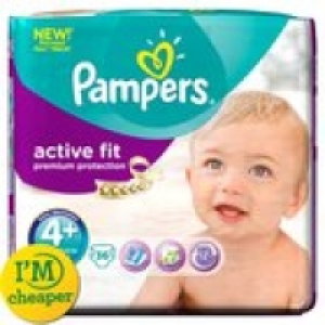 Pampers Active Fit Size 4+ Maxi+ 9-20K £8.50