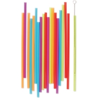 Aldi  Reusable Rainbow Straws 20 Pack