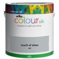 Wilko  Wilko Silk Emulsion Paint Touch of Silver 2.5L