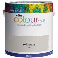 Wilko  Wilko Matt Emulsion Paint Soft Putty 2.5L