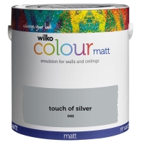 Wilko  Wilko Matt Emulsion Paint Touch of Silver 2.5L