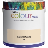 Wilko  Wilko Natural Twine Matt Emulsion Paint 2.5L